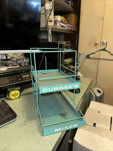 Vintage Durkee’s Spice RACK display shelfs rare Tin Seasoning Metal - Picture 1 of 3