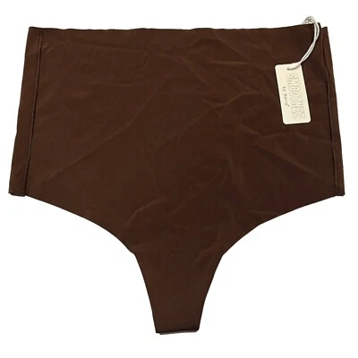 NUEVO CON ETIQUETAS AERIE Tanga Smoothez Cintura Alta Talla XS-S-M-L-XL Marrón Foto 1 de 4