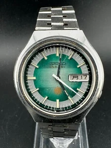 1973 Seiko Advan Men's Automatic Day Date Eng/Kanji Green Dial 38mm 7019-7280 - Picture 1 of 12