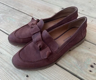 Zapatos planos Lucky Brand Tamio para mujer talla 9,5 de cuero con suela con lazo Foto 1 de 4