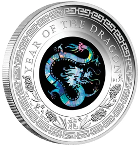 2024 Australia Opal Series Lunar Year of the Dragon 1oz Silver Proof $1 Coin - Picture 1 of 9