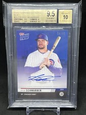 Kyle Schwarber 2019 Topps Now Road To Opening Day Blue 04/49 Auto 10 BGS 9.5