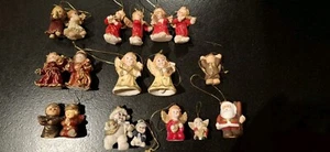 Alter Christbaumschmuck, 18 St, Engel, Konvolut, Glöckchen, Schneemann, - Bild 1 von 16