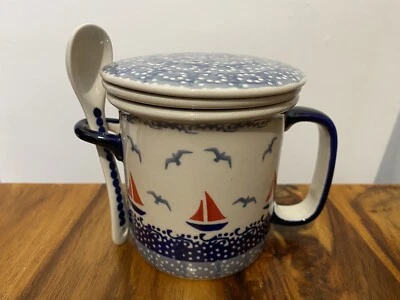 Tea Infuser Handmade Polish pottery Boleslawiec - Image 1 of 4