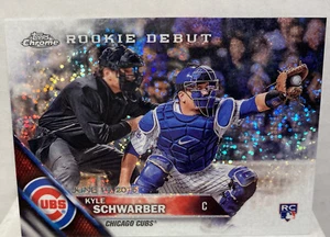 1-2016 TOPPS UPDATE CHROME ROOKIE DEBUT KYLE SCHWARBER CUBS PULSAR MOJO - Picture 1 of 2