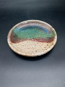 Art Pottery Small Dish, Trinket Dish, Signed - Picture 1 of 2