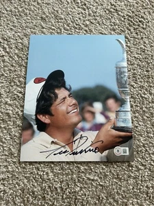 LEE TREVINO Signed Autographed 8x10 Photo GOLF LEGEND CUP BECKETT BAS C - Picture 1 of 1