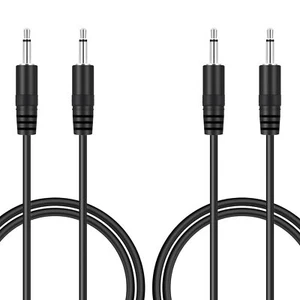 2 Pack 3ft 3.5mm 1/8" Male TS Mono Plug to 3.5mm Male Mono Jack Audio Cable - Picture 1 of 4