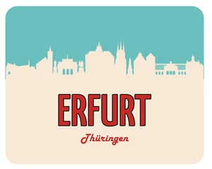 Mousepad Erfurt 24x19 Dom Severi Rathaus Fischmarkt Skyline Mauspad Unterlage - Bild 1 von 1