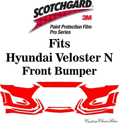 Protección de pintura 3M Scotchgard serie Pro compatible con Hyundai Veloster N 20 2021 2022 23 Foto 1 de 3