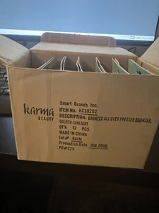 Karma Beauty Golden Sunlight Pressed Bronzer 12 Pack NEW SEALED - Picture 1 of 3