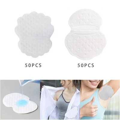 100x Underarm Sweating Pads Invisible Easy to Remove Super Absorbent Breathable - Image 1 of 4