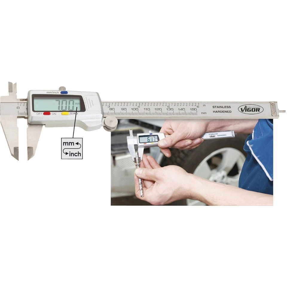 Vigor  V1713 Digitaler Messschieber  150 mm - Bild 1 von 1