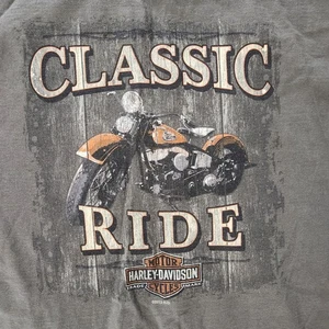 Harley Davidson T-Shirt Tee Herren Large grau doppelseitig Ottawa Illinois Händler - Bild 1 von 5