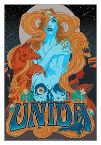 UNIDA (Kyuss, Slo Burn) Australia / NZ 2013 Ltd.Ed. Metallic Foil Print! - Picture 1 of 3