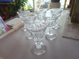 Fostoria Kolonie 4 1/4" Set mit 6 Weinstielen 3 1/4 Unzen - Bild 1 von 2