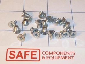 Tornillo de máquina Phillips 8-32 x 1/4" QTY-20 cabeza plana acero zinc E31-2 - Imagen 1 de 2