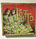 Antique LOTTO Game Original Wooden Box McLoughlin Brothers NY 1895 