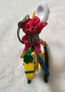 NEW 1997 Hallmark Keepsake CRAYOLA - BRIGHT ROCKING COLORS Bear Horse Ornament - Picture 1 of 5