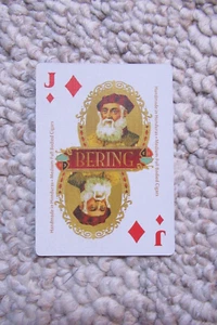 TARJETA DE JUEGO DE COLECCIÓN JACK/DIAMANTES DE INTERCAMBIO ÚNICO J&R BERING RARA - Imagen 1 de 2