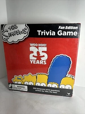 The Simpsons Fan Edition 25th Anniversary Trivia Board Game Brand New Sealed - Image 1 of 4