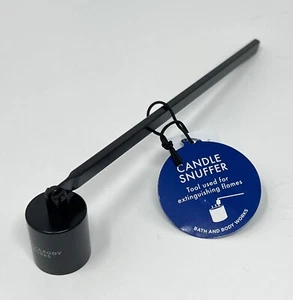 NEW BATH & BODY WORKS BLACK CANDLE SNUFFER TOOL FOR SMALL OR LARGE WICK CANDLE - Picture 1 of 4