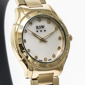 RSW • Swiss Diamond Watch • RSWL149 • 24 White Diamonds 0.18ct • 5ATM - Picture 1 of 6