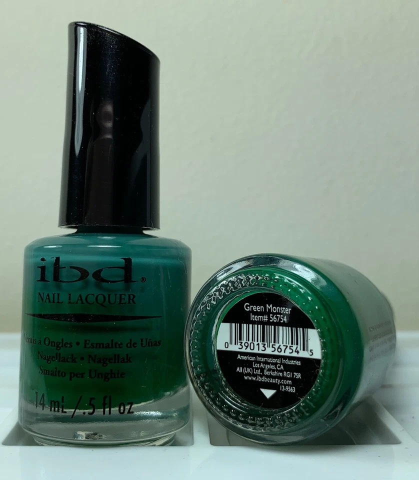 IBD Nail Polish 14ml / 0.5 fl.oz - Green Monster  - Long Lasting Lacquer - Image 1 of 1