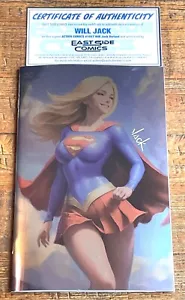ACTION COMICS #1057 WILL JACK SIGNED COA NYCC EXCL SUPERGIRL FOIL VIRGIN VARIANT - Picture 1 of 2
