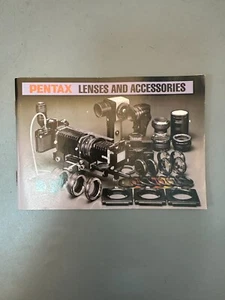 Original Instructions for Asahi Pentax Lenses & accessories (ENGLISH) - Photo 1 sur 1