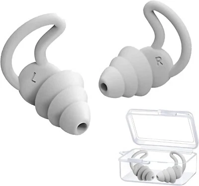 LUPO Earplugs Noise Cancelling Comfortable 3 Layer 40db Ear Plugs Sleep Snoring