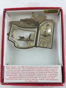 Nations Treasures Ocean Journey Colorado 24K Brass Metal Ornament Souvenir - Picture 1 of 7