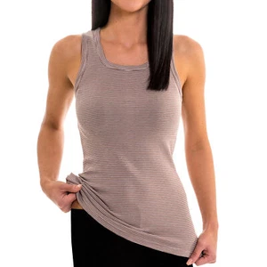 HERMKO 1632505 Damen Longshirt in Ringeloptik Frauenunterhemd, längeres Tank Top - Bild 1 von 6