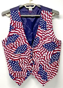 Chaleco de colección para mujer con bandera americana patriótica - L/XL- 111 independencia americana principal - Imagen 1 de 12