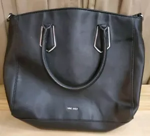 Nine West Black Handbag - Purse - Medium Sized - Faux/Vegan Leather - Picture 1 of 7