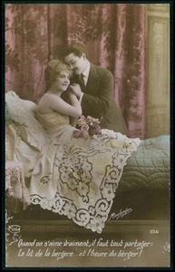 Lote de 5 postales fotográfica francesa desnudo tema década de 1910 - Imagen 1 de 6