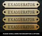 HALTER NAME PLATE LARGE THICK .050" BRASS SCALLOPED OR NOTCHED CUSTOM ENGRAVED