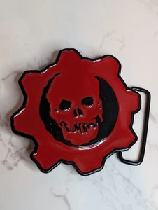 Gears Of War Promo Belt Buckle Omen Emblem Gamer Cosplay 2009 Epic Games - Picture 1 of 4