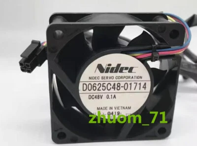 1PC Nidec 6025 D0625C48-01714 DC48V 0.1A 60*25MM cooling fan - Image 1 of 3