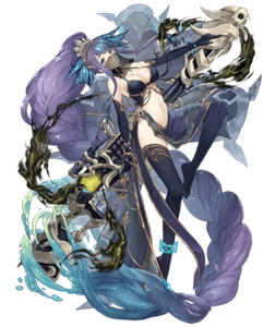 Mermaid Serpent SINoAlice Sticker Anime Outdoor 6" Car Decal - Picture 1 of 1