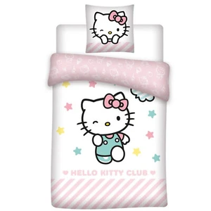 Biancheria da letto bambina Hello Kitty 2 pezzi Set 135-140x200 65x65 cotone - Foto 1 di 3