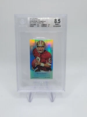2011 ETOPPS ALLEN GINTER Super Bowl Champions STEVE YOUNG 765/799 BGS 8.5 - Image 1 of 4