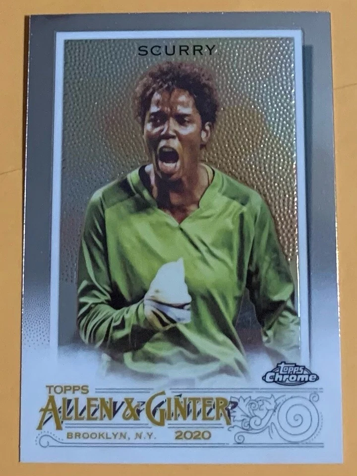 BRIANA SCURRY ! ALLEN & GINTER TOPPS CHROME CARD, SOCCER SUPERSTAR ! - Image 1 of 1