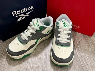 New Reebok Court Drift Classic White/Pure Grey7/Glen Green For Kids - Image 1 of 4