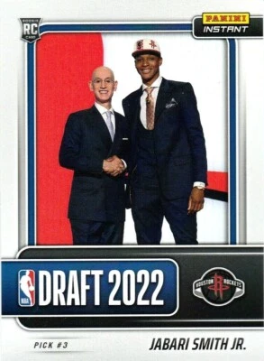 2022-23 PANINI INSTANT DRAFT NIGHT JABARI SMITH #DN3 NBA RC 1/2235 ROCKETS - Image 1 of 2