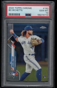 2020 Topps Chrome Baseball #150 Bo Bichette TORONTO BLUE JAYS PSA 10 GEM Mint - Picture 1 of 2