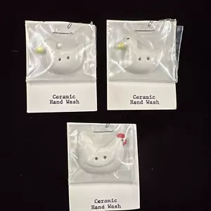 Ceramic duck & chicken novelty buttons set of 3 - Picture 1 of 6