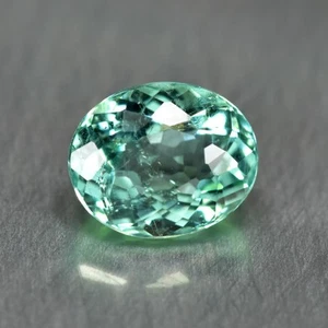 0.47Ct Oval Shape _ Neon Bluish Green Color Unheated Paraiba Tourmaline - Picture 1 of 1