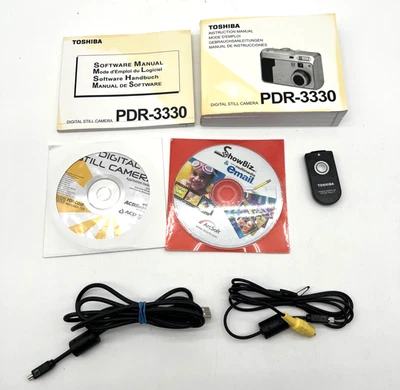 Toshiba PDR-3330 Somente Acessórios para Câmera Digital-Manuais CDs Cabos Remotos LEIA - Imagem 1 de 4
