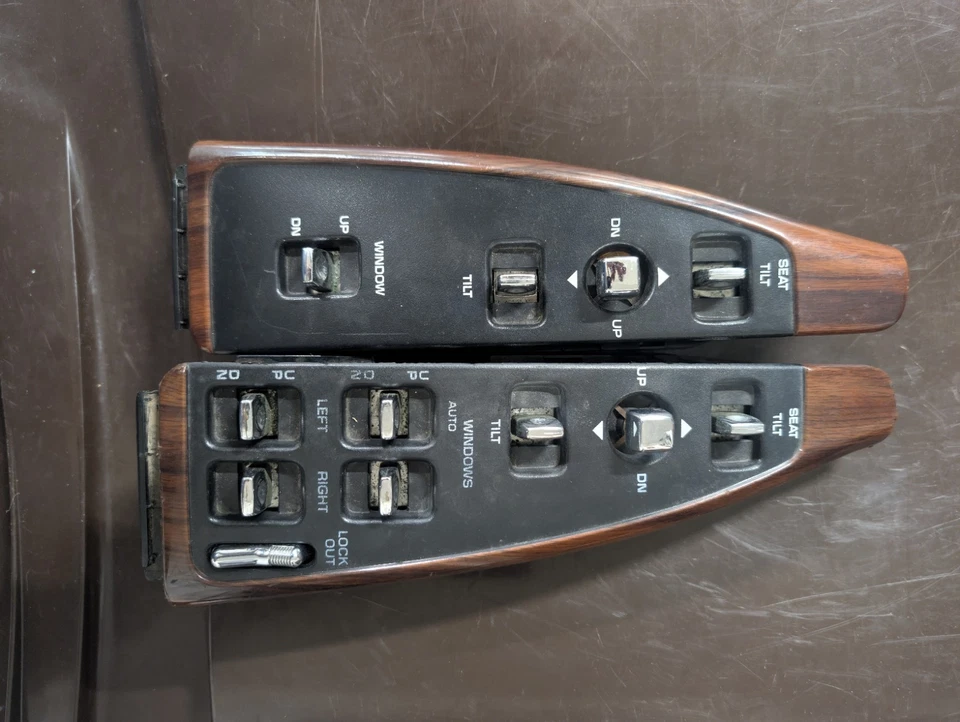 1991 1996 Caprice Inpala Ss Armrest Woodgrain Switch Bezels Nos - Image 1 of 1